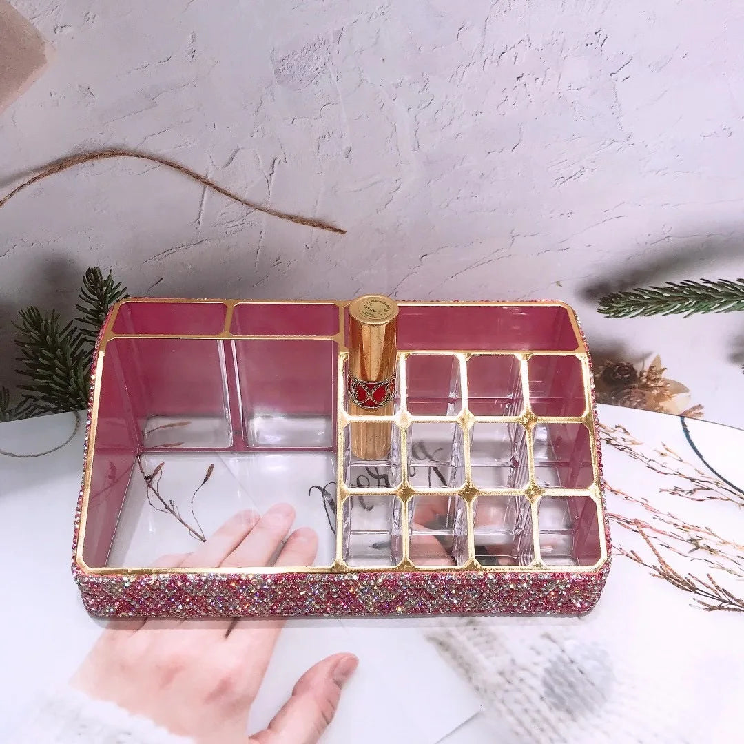 A glittering acrylic box