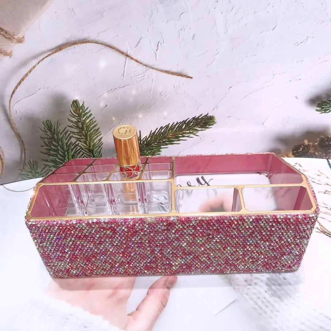 A glittering acrylic box