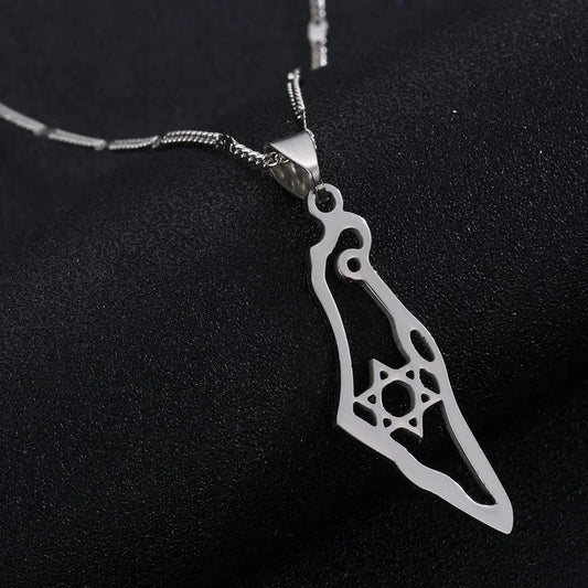 A pendant in the shape of Israel