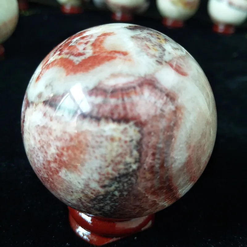 rhodochrosite natural stone ball