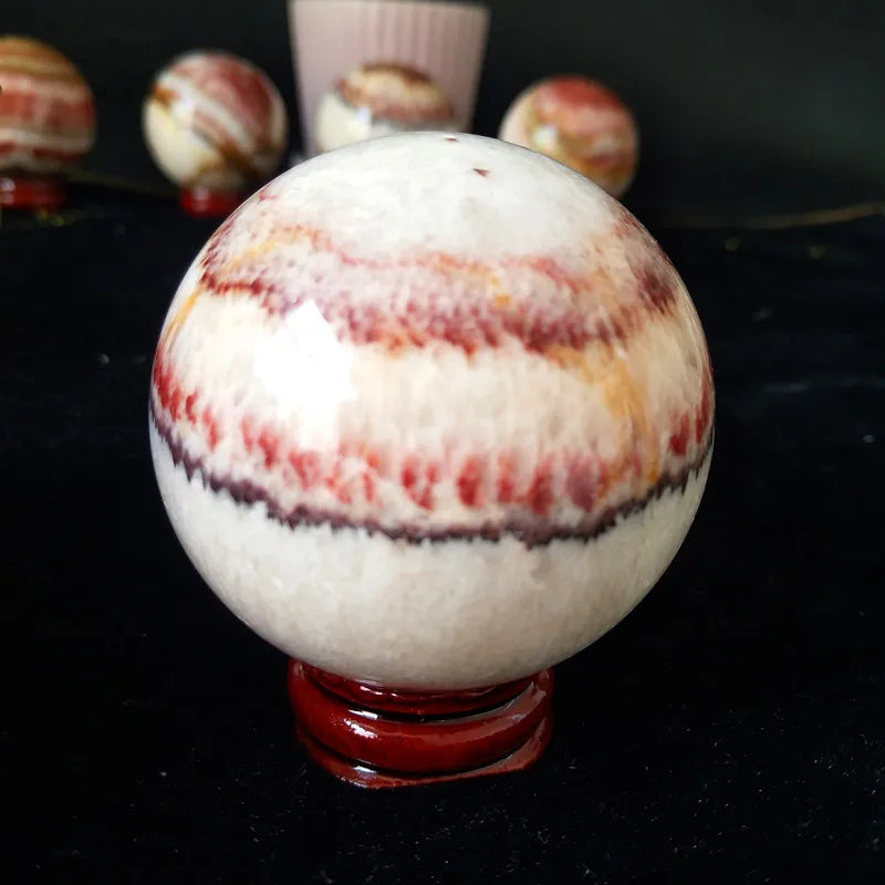 rhodochrosite natural stone ball