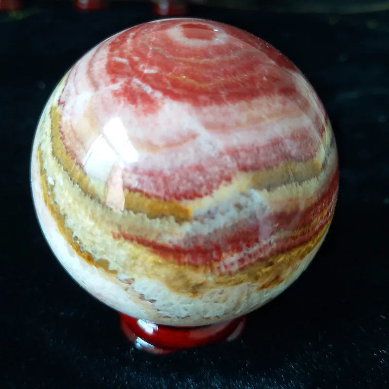 rhodochrosite natural stone ball