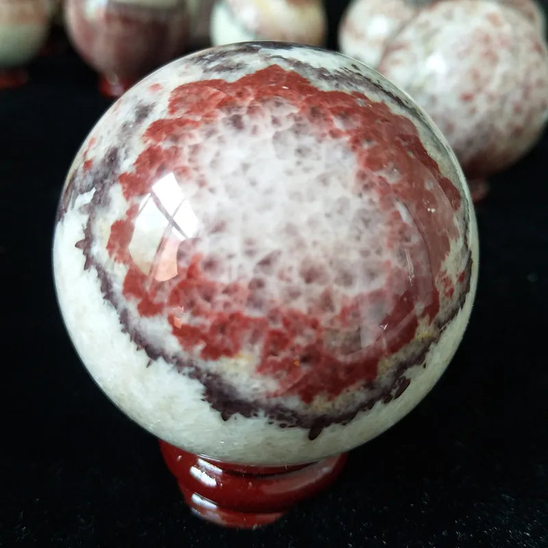 rhodochrosite natural stone ball