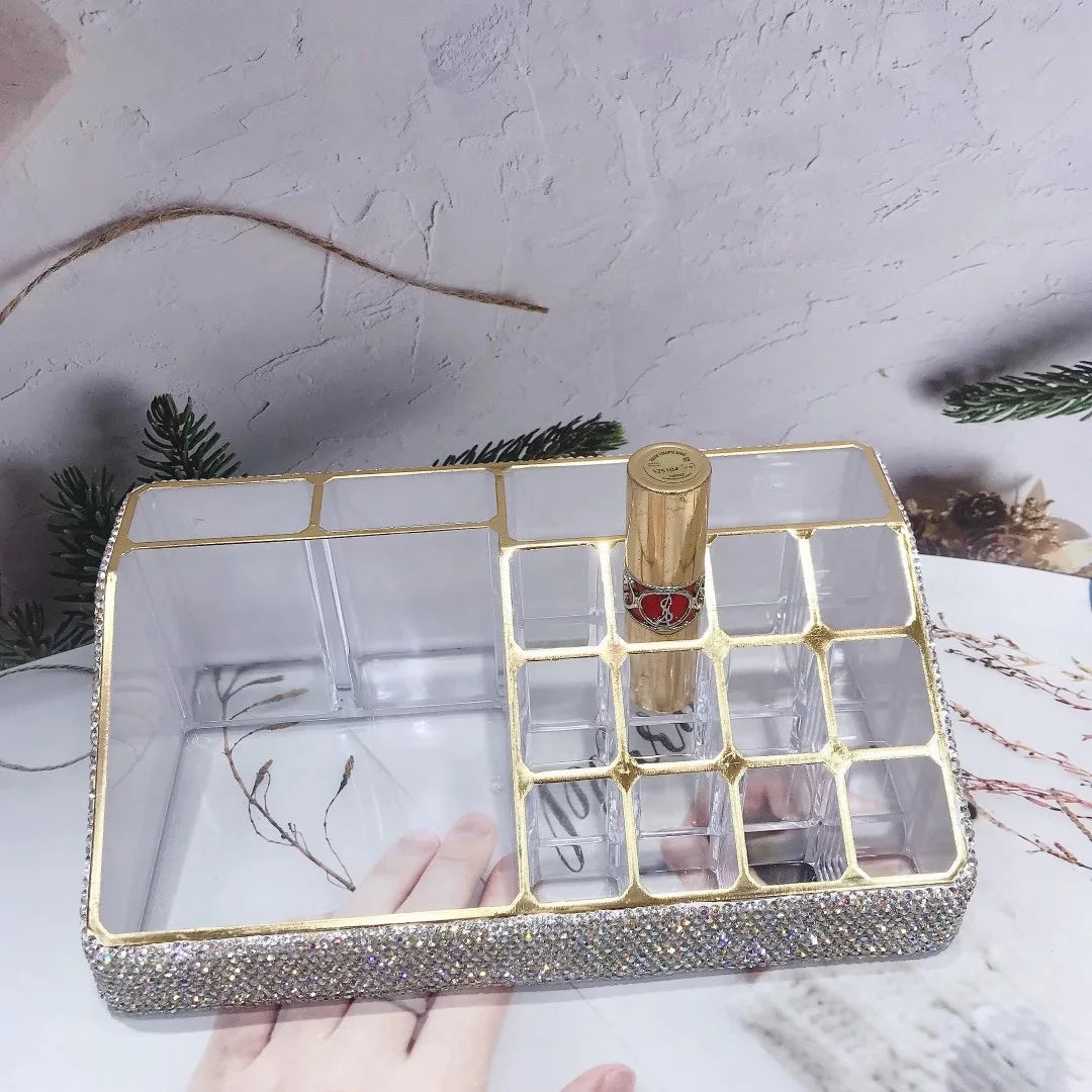 A glittering acrylic box