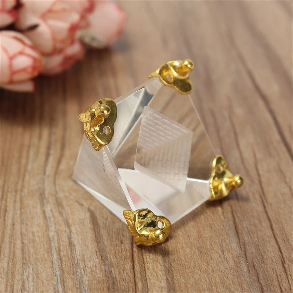 Crystal transparent pyramid