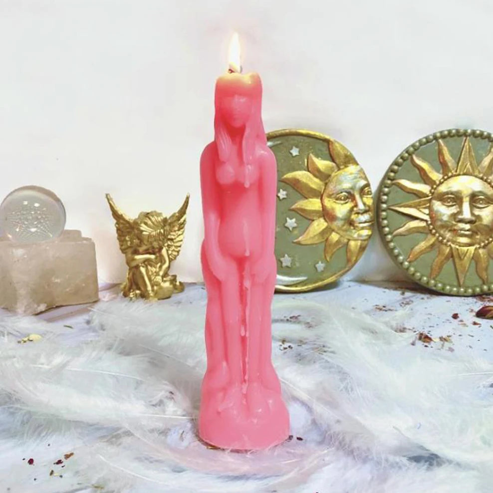 A man-like ritual magic candle