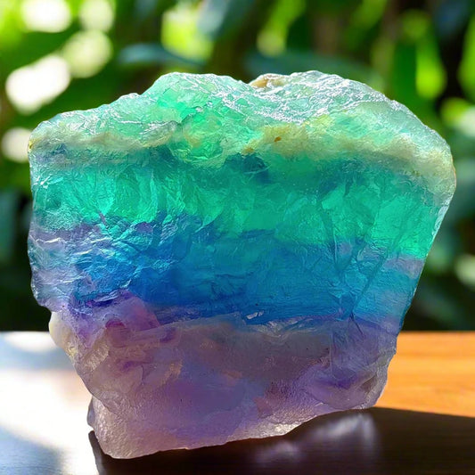 Fluorite crystal - natural stone, relaxation, meditation