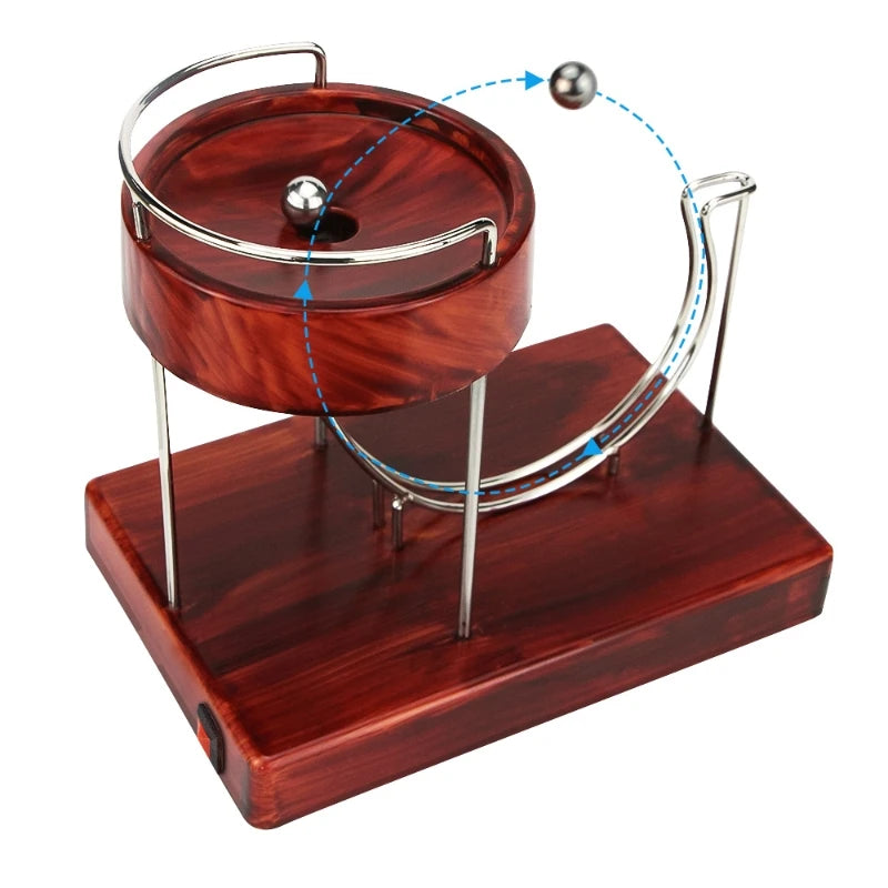 Inertial Motion Wooden Art Machine: Creative Automatic Kinetic Perpetual Machine - Home Decorative Endless Jumping Toy 