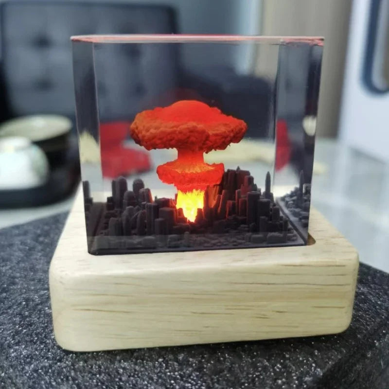 handmade atom bomb lava lamp