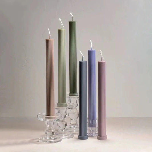 Wedding Decoration Roman Pillar Scented Candles Long Stick Soy Wax Colorful Candles for Rituals Home Decoration Aromatic Candles