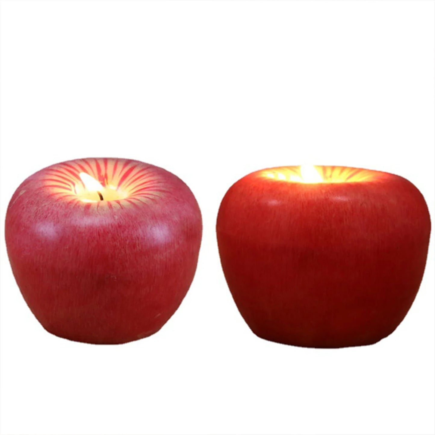 Candles in the shape of an apple