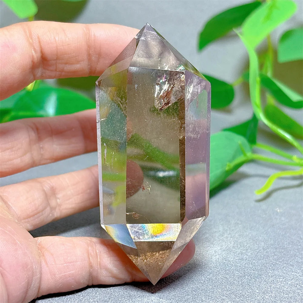 Decorative smoky quartz crystal - natural stone for home decoration, Reiki, beautiful gifts for energy healing and meditation 