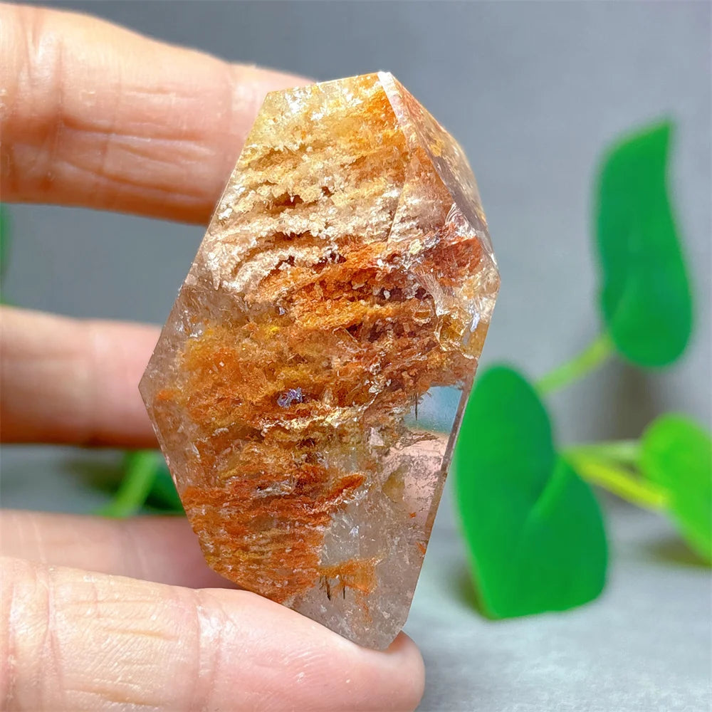 Natural quartz crystal - home design, relaxation, meditation