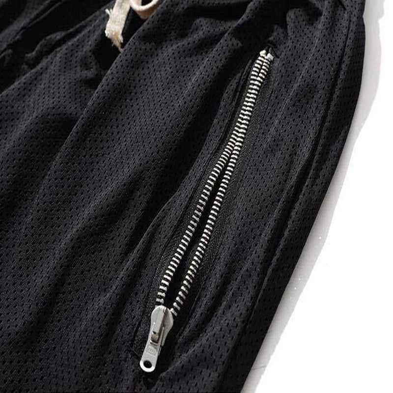 Basketball training pants for men - breathable mesh for quick drying, suitable for summer and going out in a variety of activities 