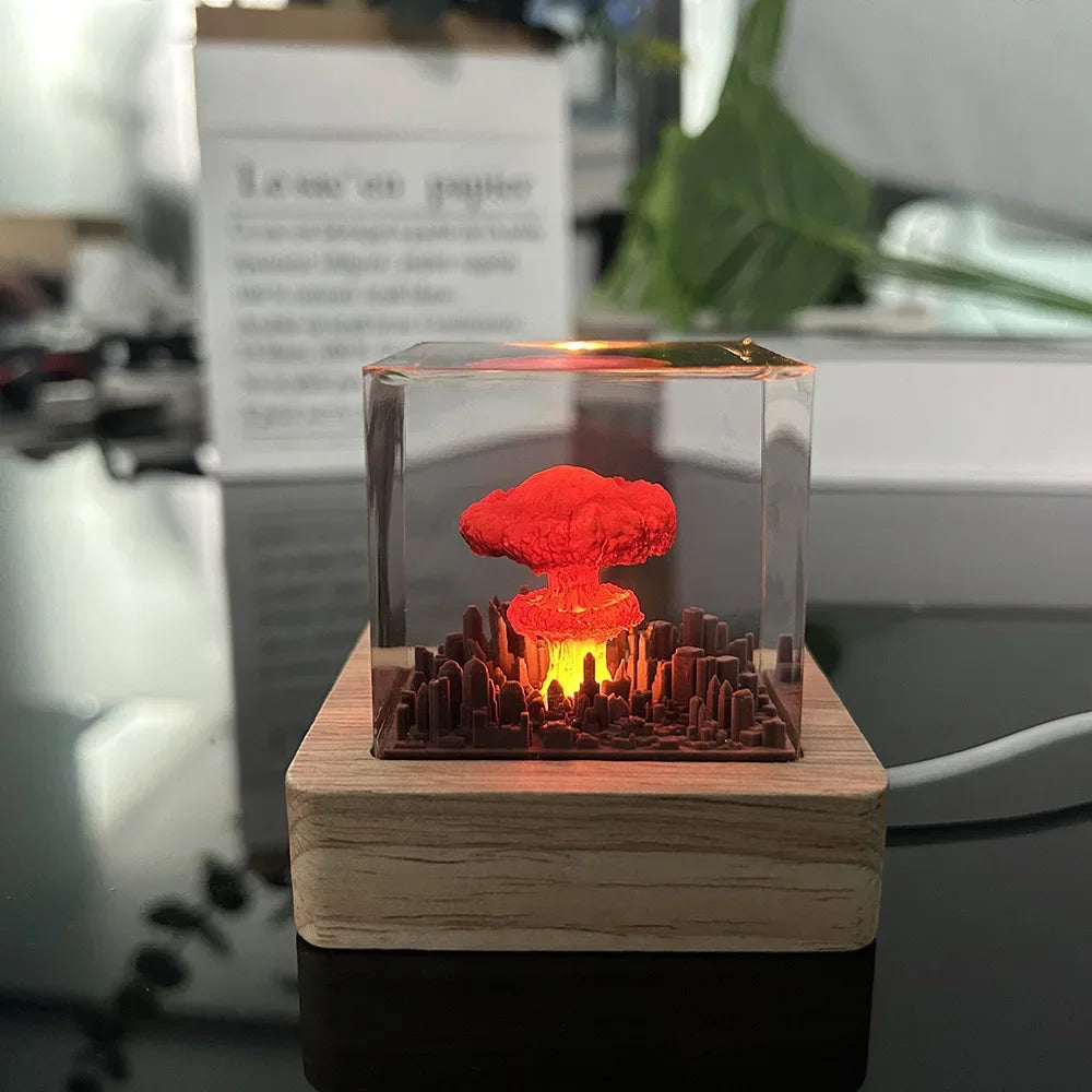 handmade atom bomb lava lamp