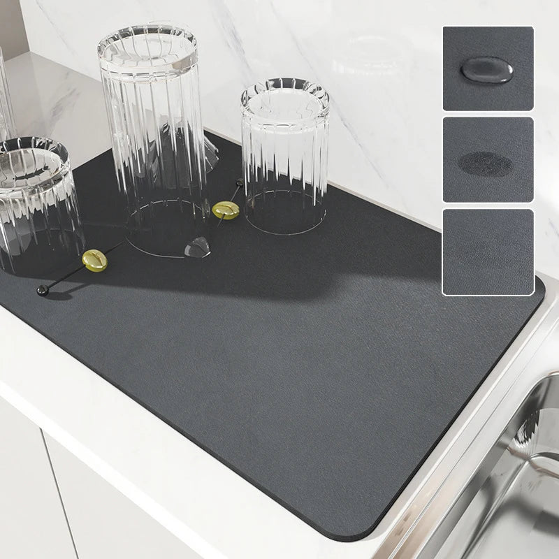 Super absorbent carpet for the kitchen, anti-slip drain carpet for dish dryer, quick drying carpet for the bathroom, carpet for draining kitchen utensils