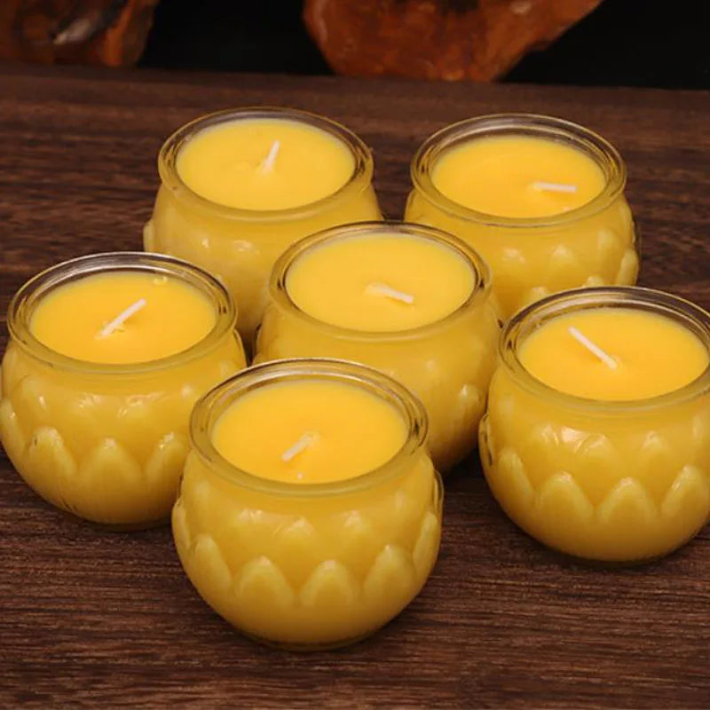 red/yellow candles for spiritual ceremonies