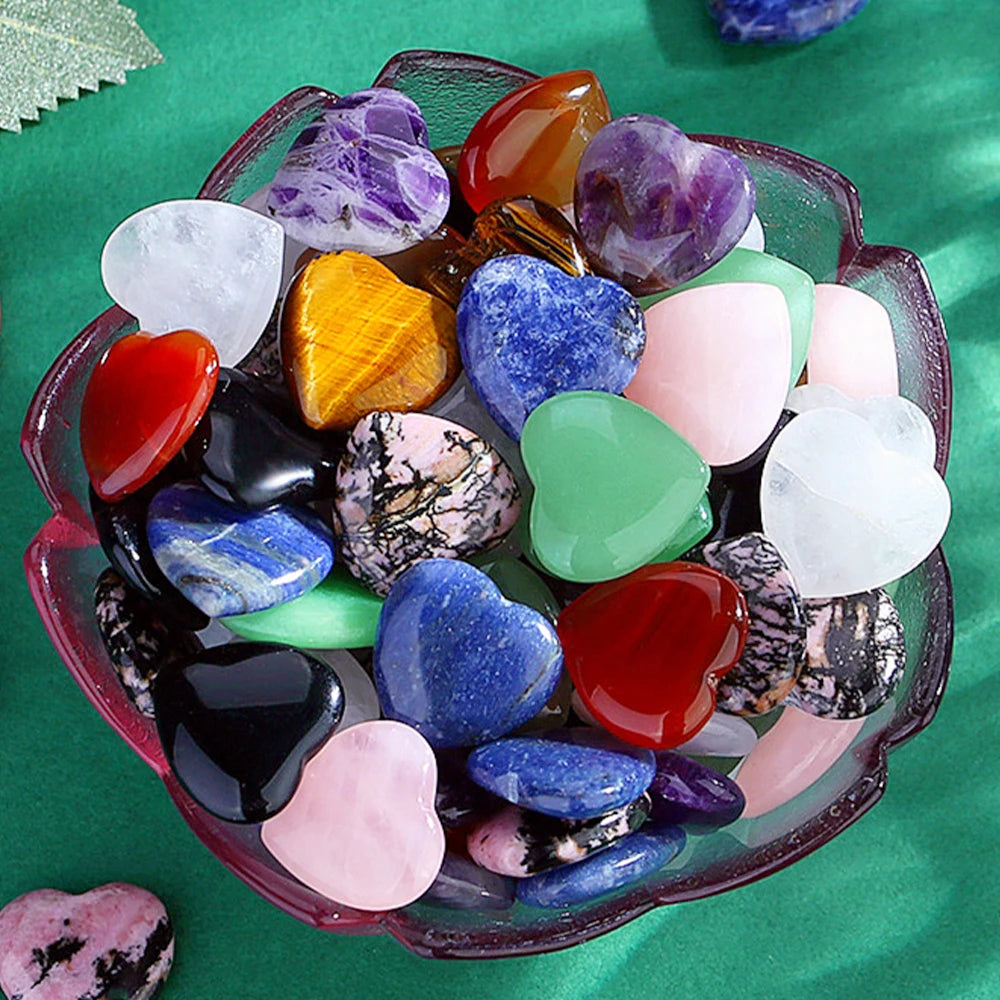 Heart shaped crystals