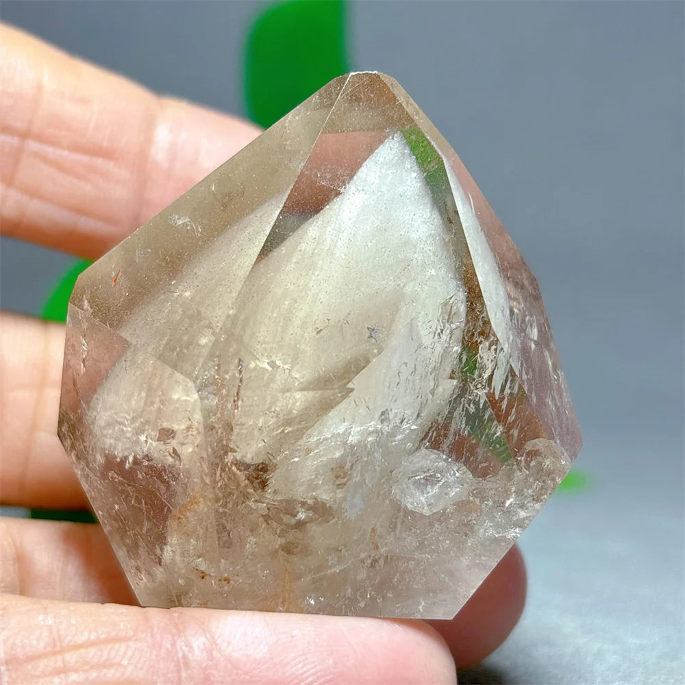 Natural quartz crystal - home design, relaxation, meditation