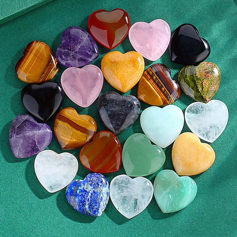 Heart shaped crystals