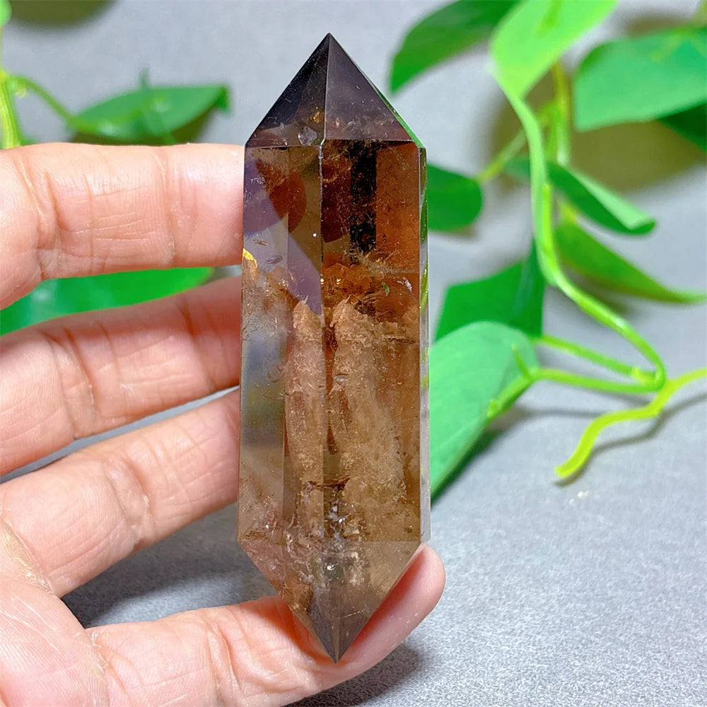 Decorative smoky quartz crystal - natural stone for home decoration, Reiki, beautiful gifts for energy healing and meditation 