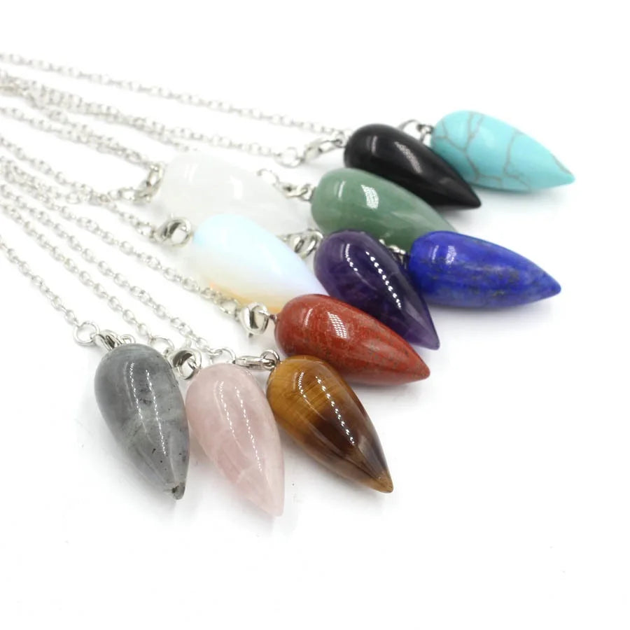 Natural stone necklace