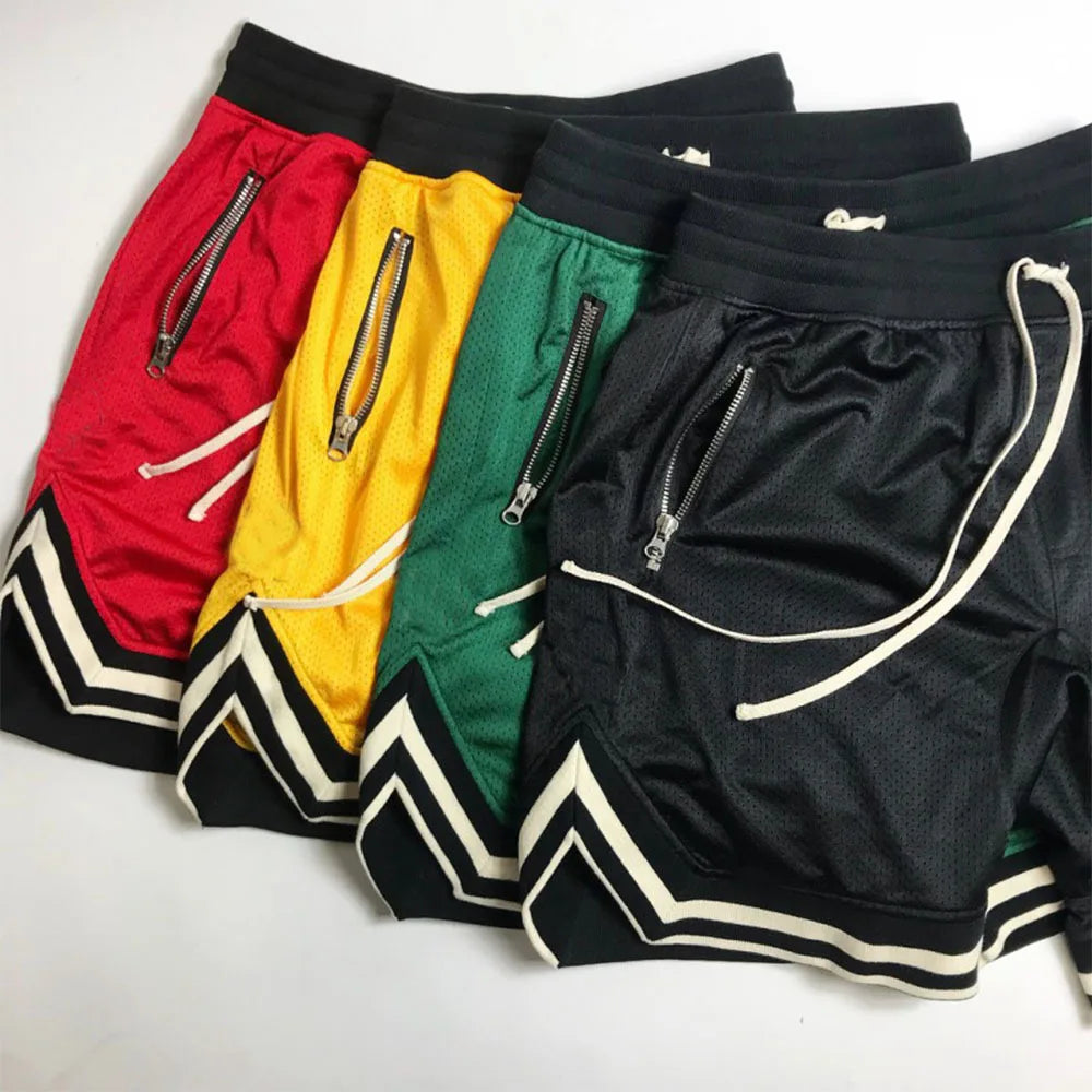 Basketball training pants for men - breathable mesh for quick drying, suitable for summer and going out in a variety of activities 