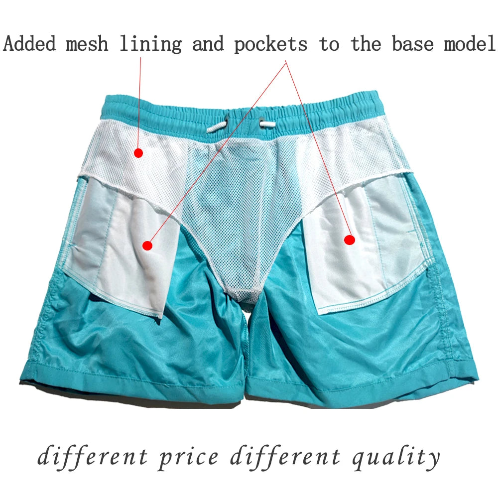 Swimming trunks for men: quick drying, breathable with pockets and drawstring, ideal for surfing and the beach in the summer 