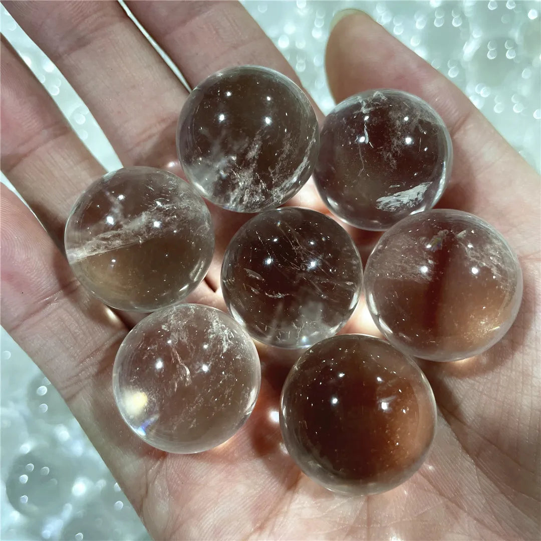 Wholesale 2cm Natural Clear Quartz Transparent Crystal Balls Sphere Energy Healing Gemstones Decorations Chakras Minerals