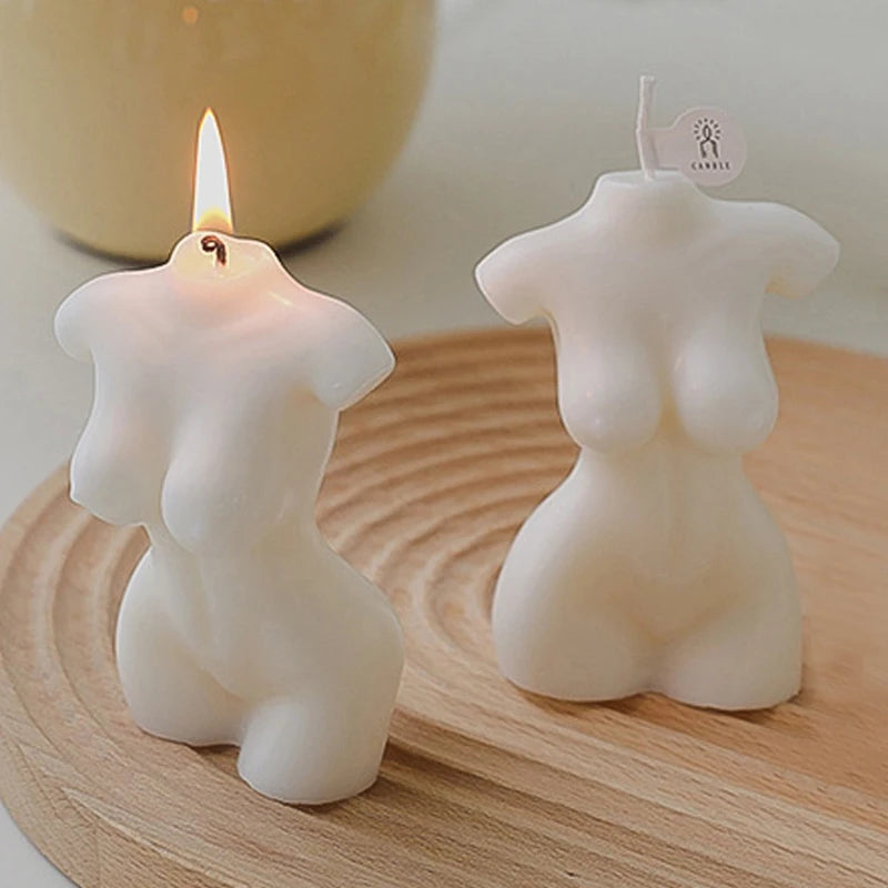 Upper body part - wax candle