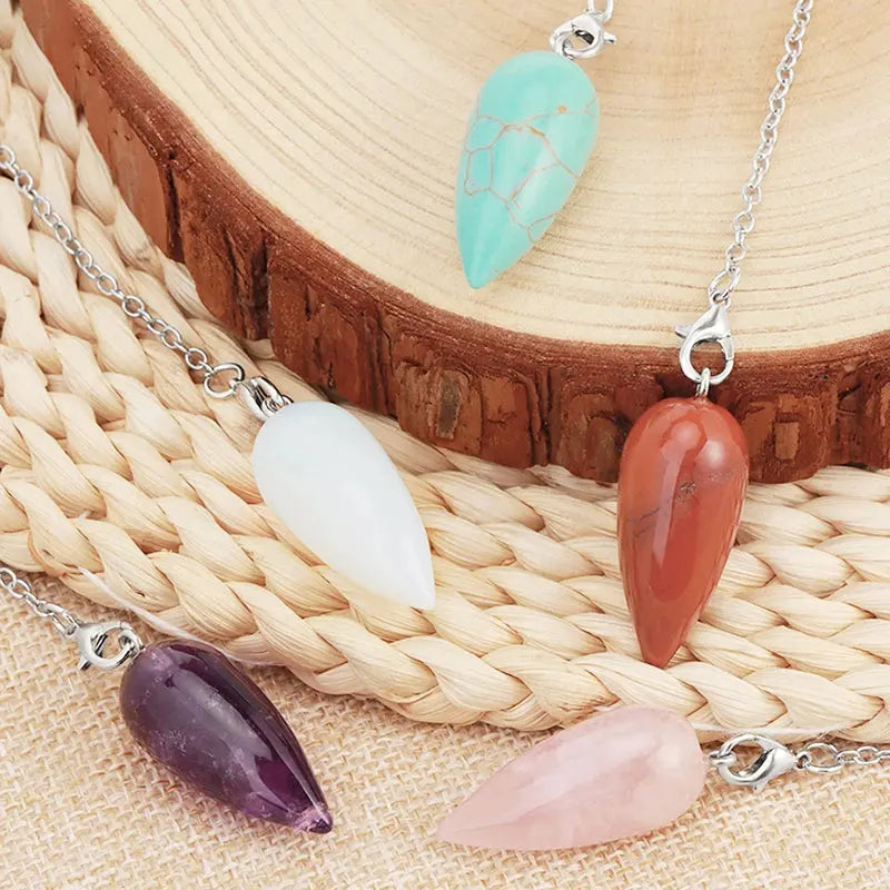 Natural stone necklace