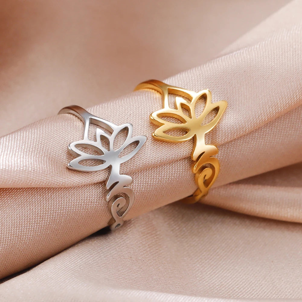 Lotus flower ring