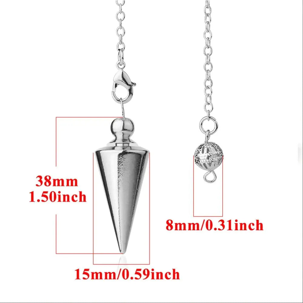 A metal pendulum