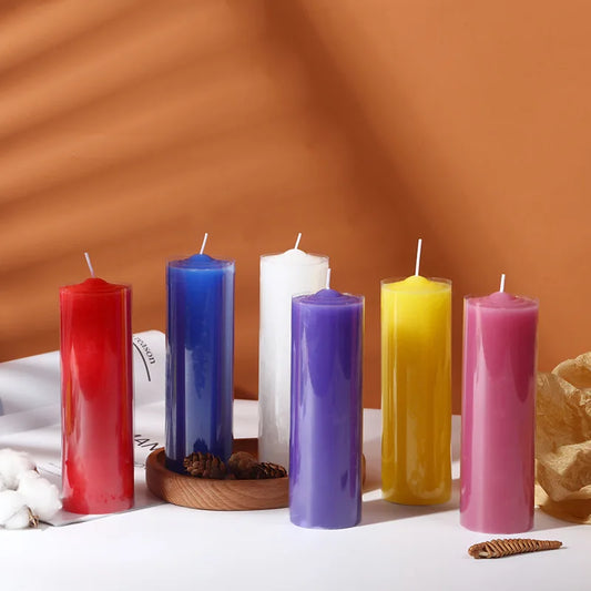 Large smokeless candles - colorful candles for ceremonies