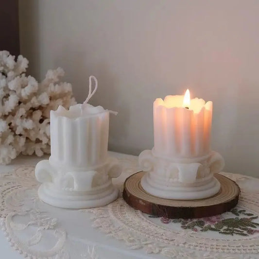 Vintage decor Roman Column Soy Wax aroma candles house decor accessories for living room home fragrant candles for rituals