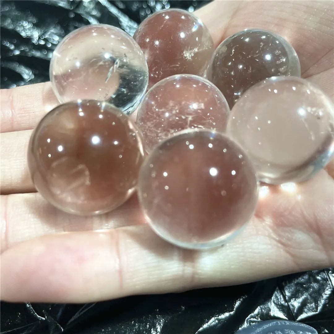 Wholesale 2cm Natural Clear Quartz Transparent Crystal Balls Sphere Energy Healing Gemstones Decorations Chakras Minerals