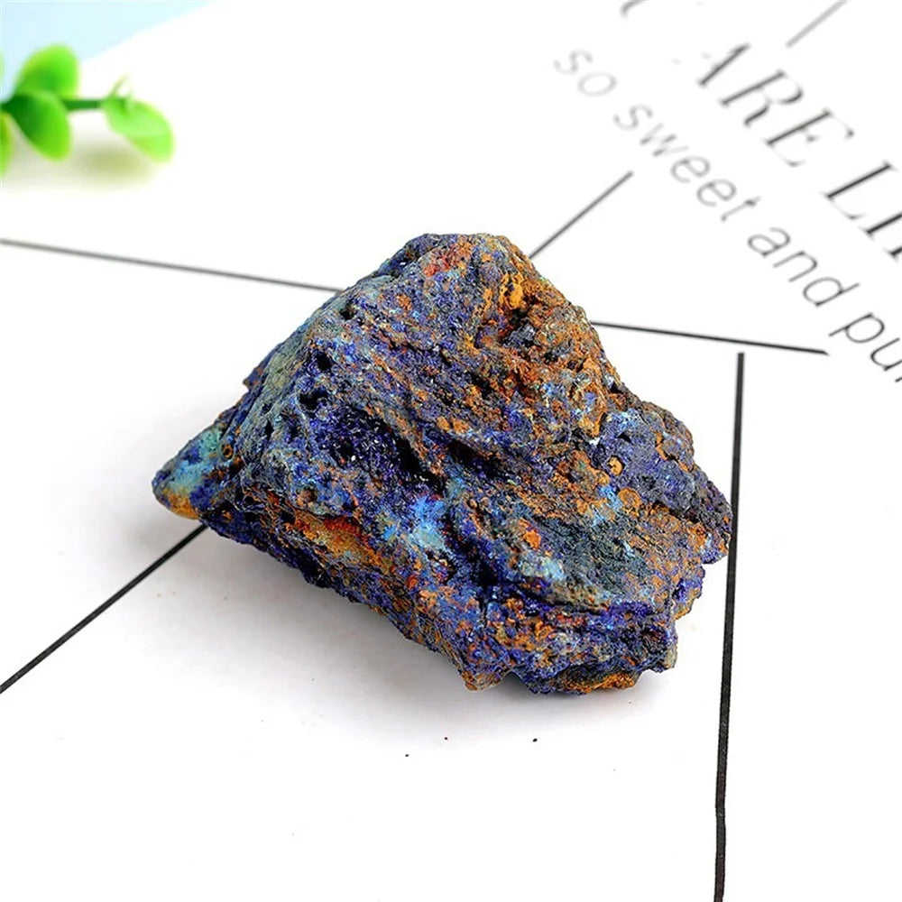 Natural Copper Ore Rare Small Pieces of Silicon Carbide Mineral Crystal Stone Ornaments Teaching Specimen Fish Tank Home Decorat