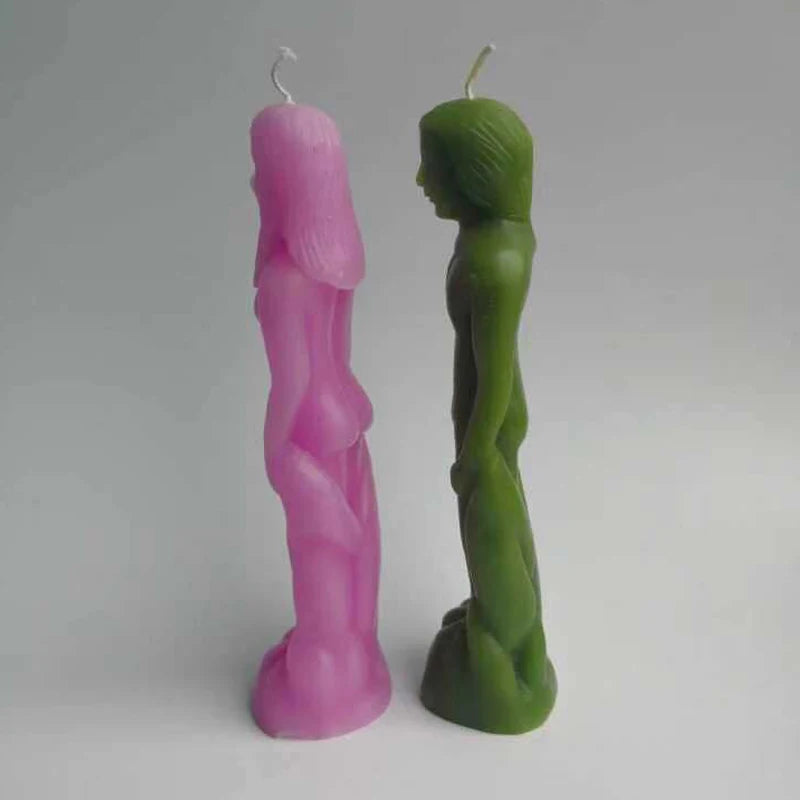 Male and female patterns for making candles and soaps