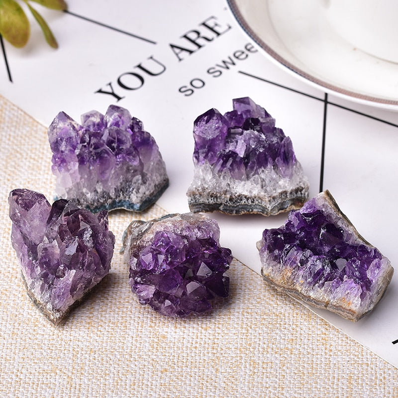 Natural amethyst crystal