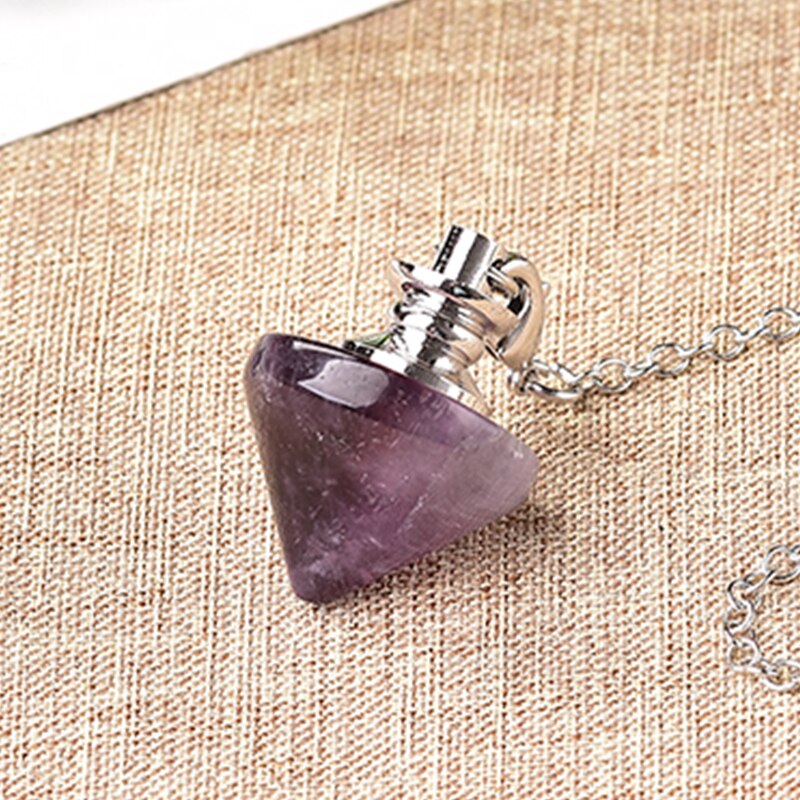 Natural crystal pendant