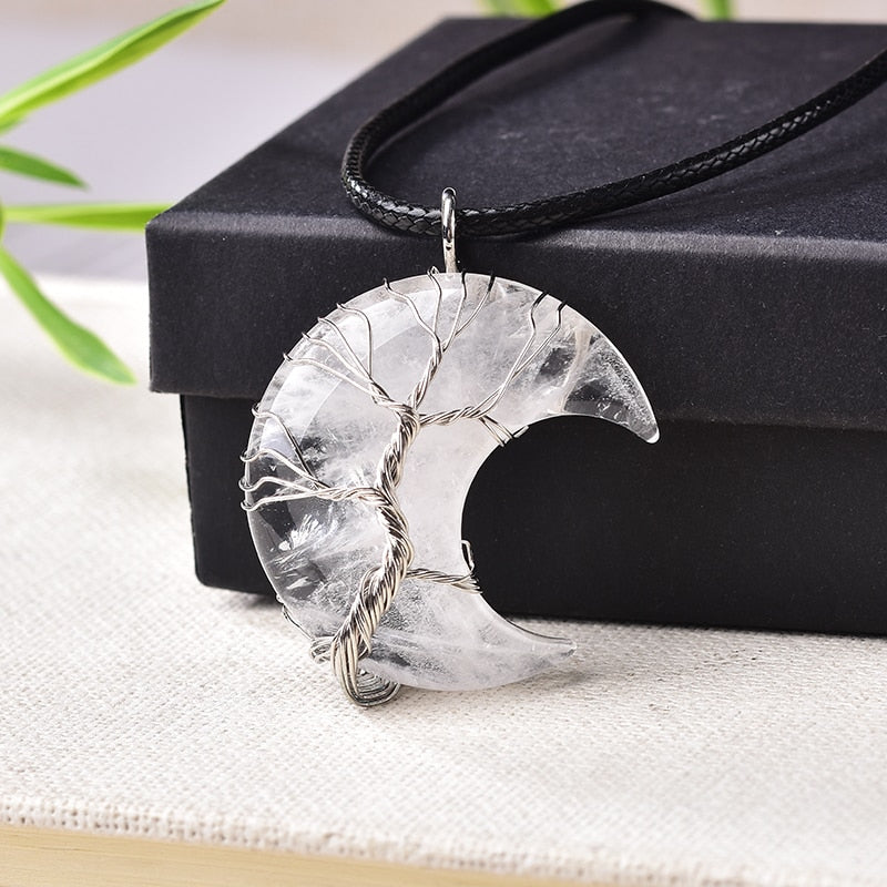 Natural crystal pendant