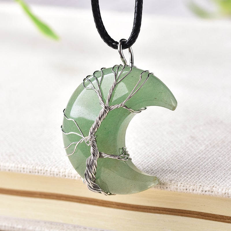 Natural crystal pendant