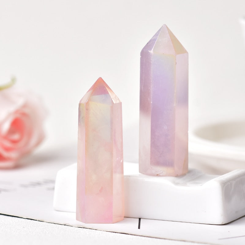 Natural rose quartz