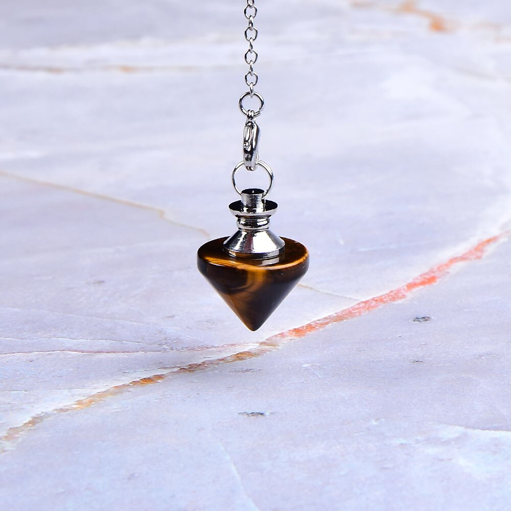 Natural crystal pendant