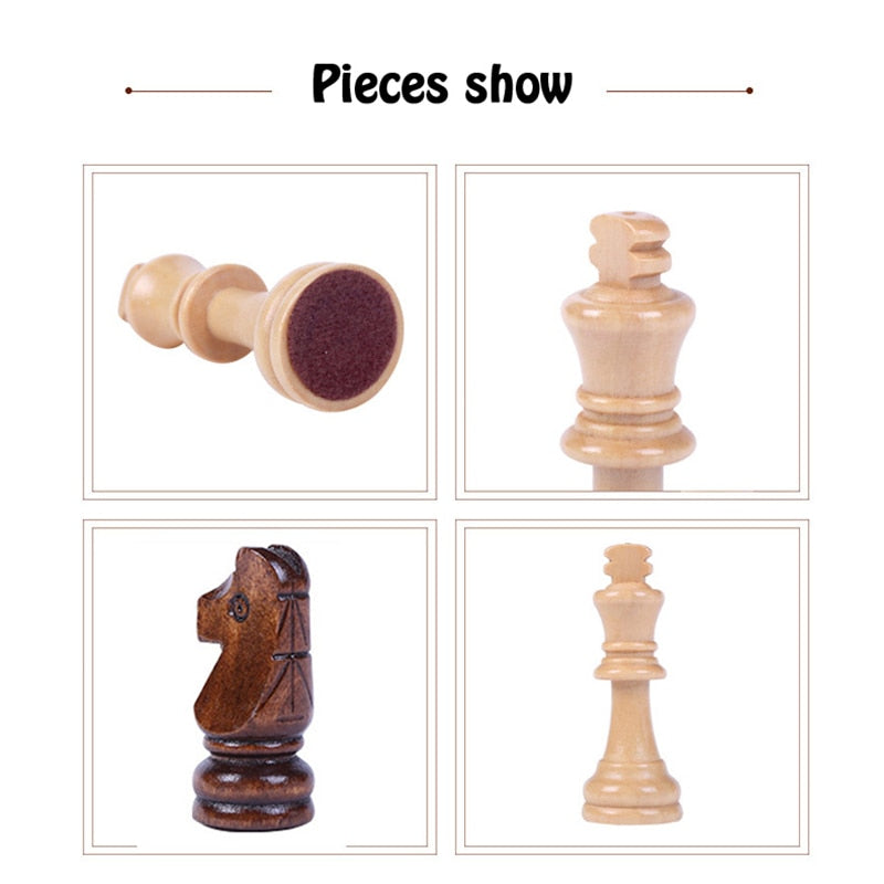 High quality wooden chess