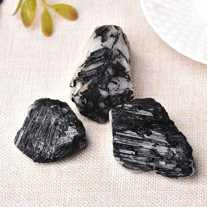 Natural black tourmaline