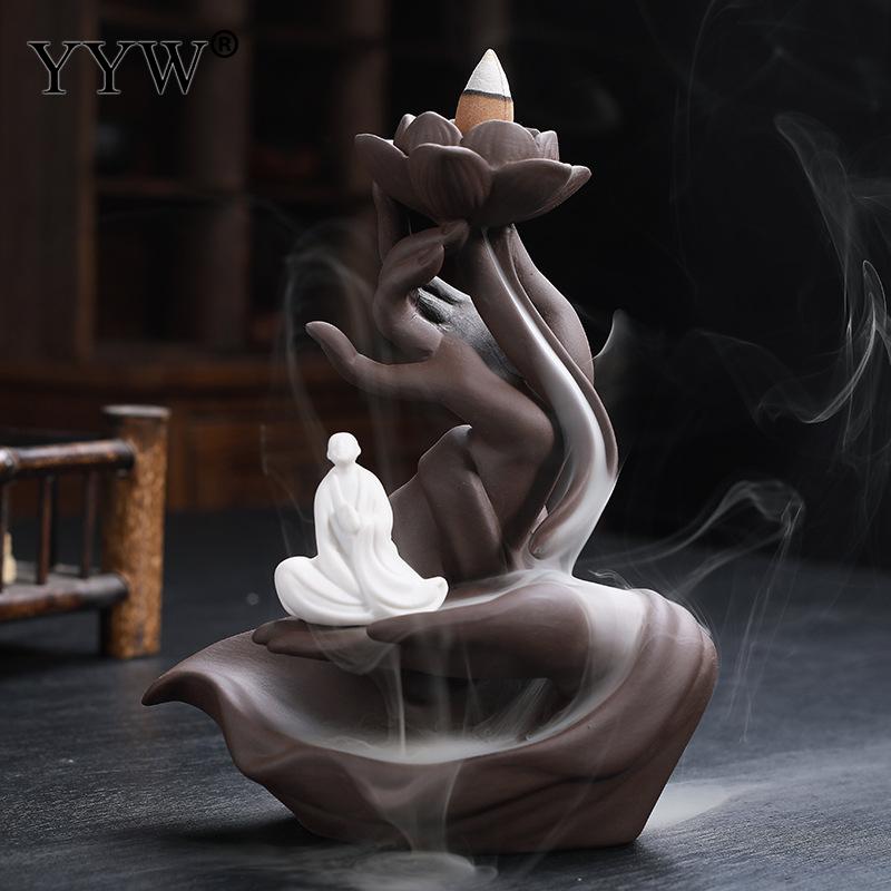 Waterfall incense burner