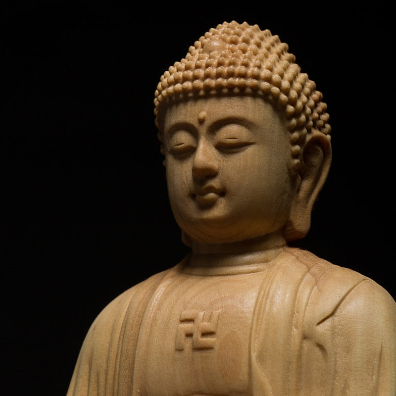 Buddha statue made of solid wood