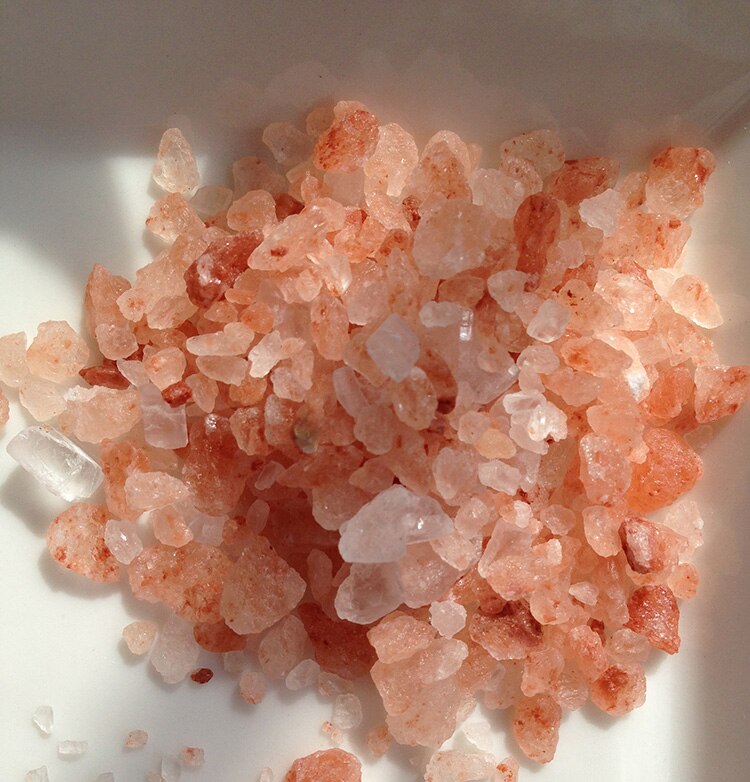 Pink salt crystal