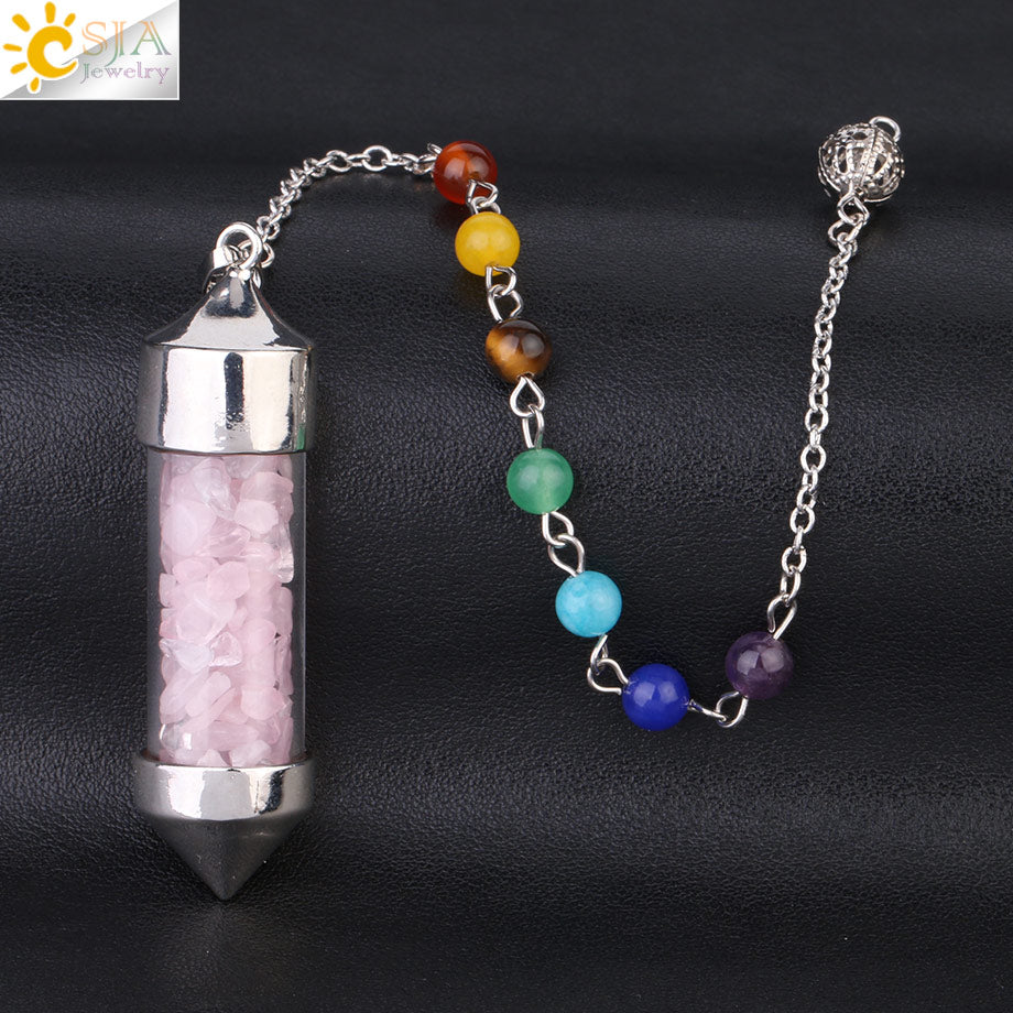 Quartz crystal pendant